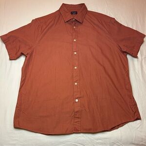 UNTUCKit Men's Burnt Orange Casual Button Down Shirt